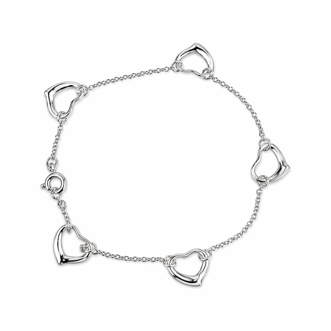 Tiffany & Co. Open Heart Armband Medium Silber 925