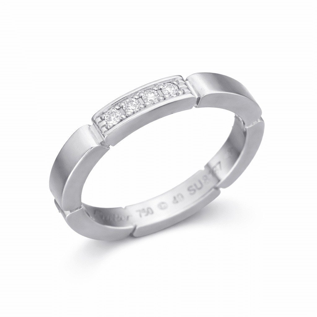 Cartier Maillon Panthère 750 Weißgold Größe 49