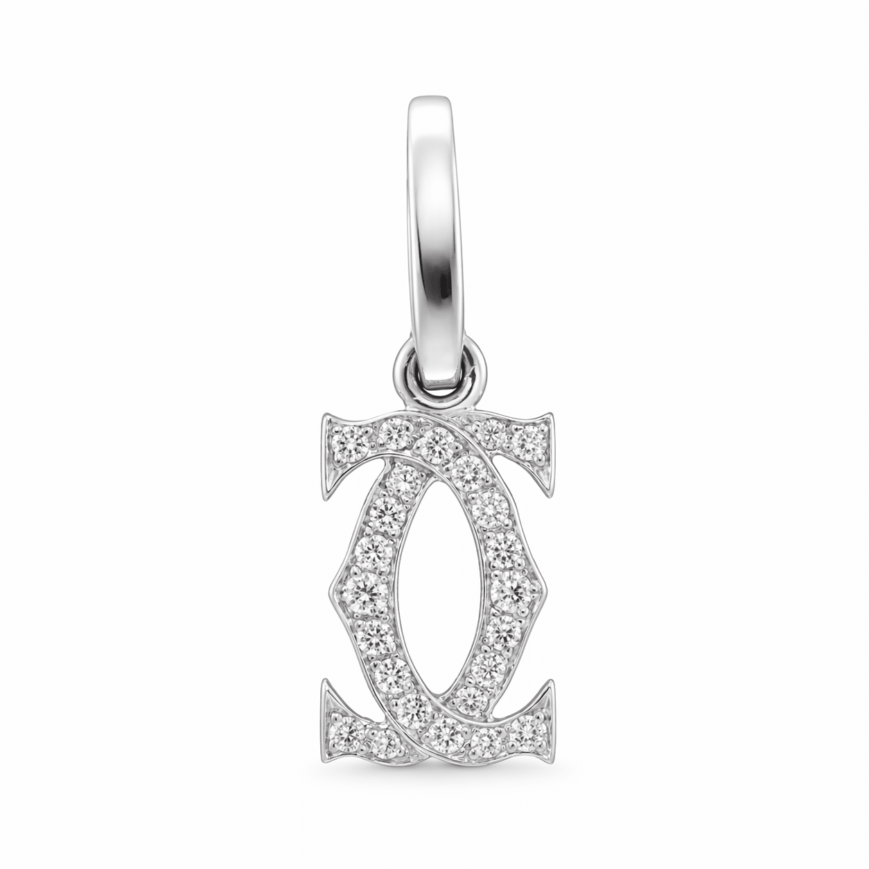 Cartier 2C Anhänger Diamanten Weißgold 750
