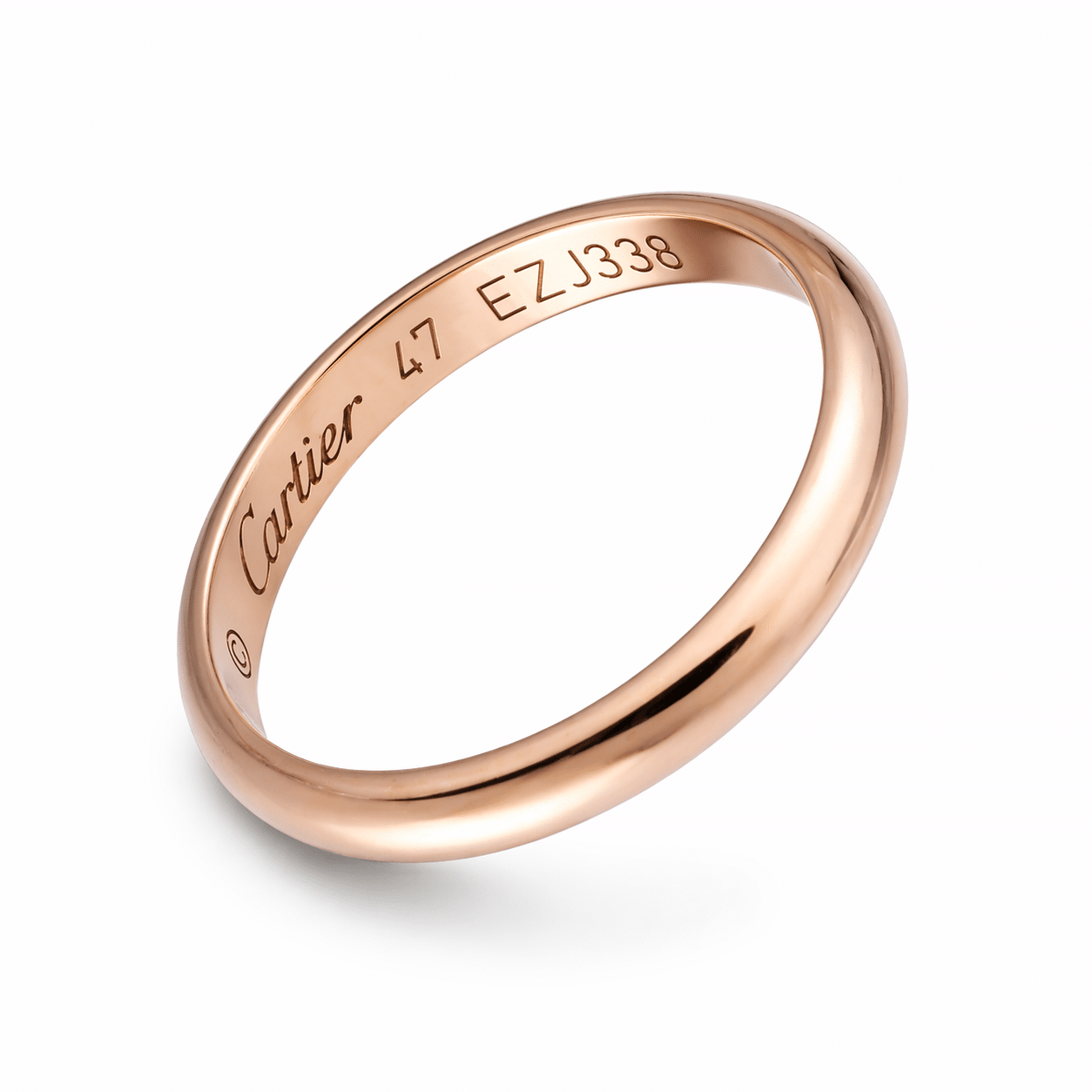 Cartier 1895 Trauring Größe 47 Rosegold 750