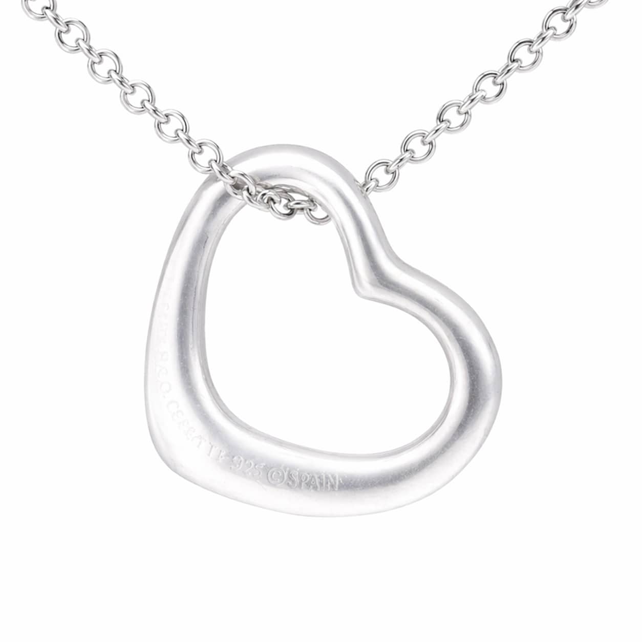 Tiffany & Co. Open Heart Kette 16mm Silber 925