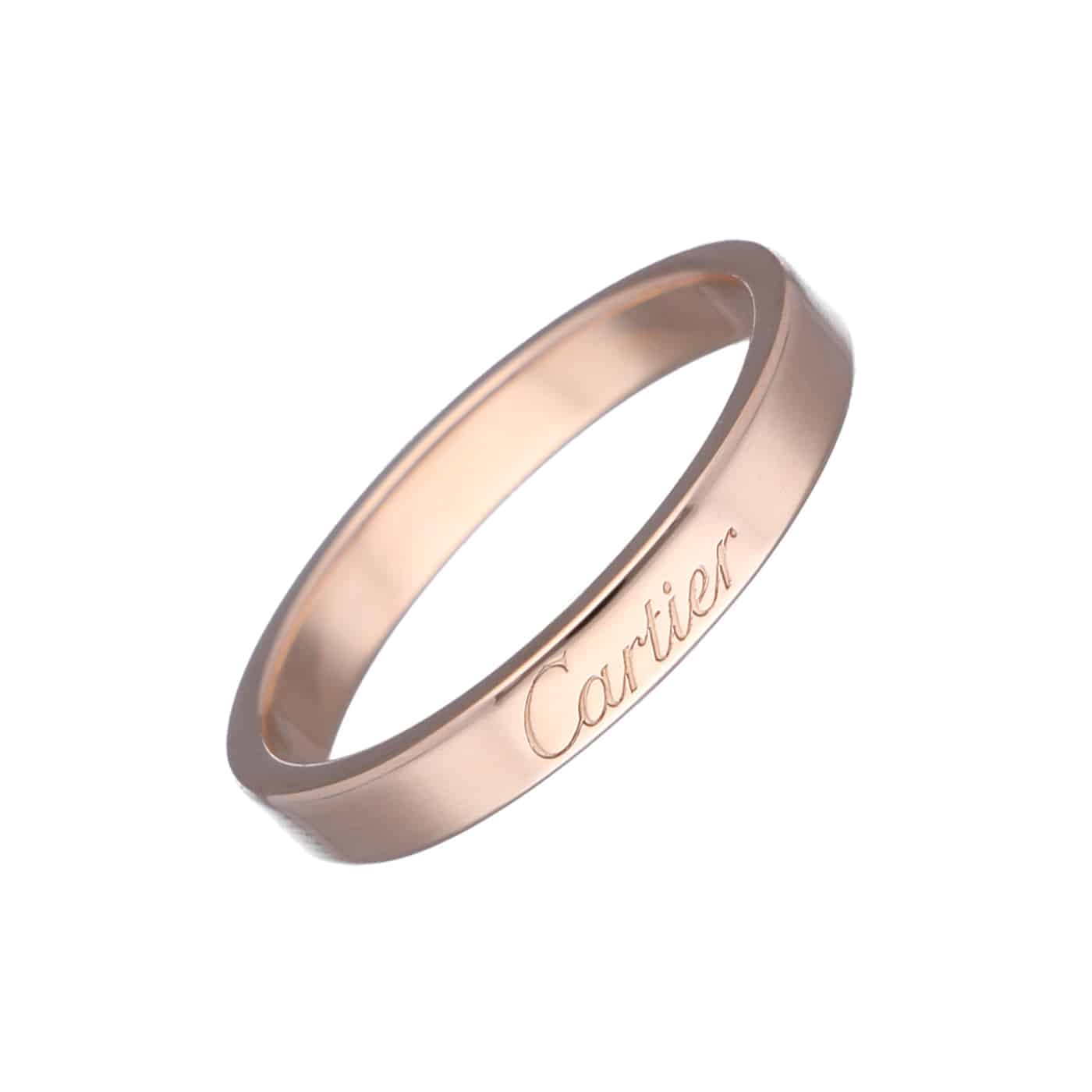 Cartier Ring C de Cartier Trauring Rosegold 750 Größe 55