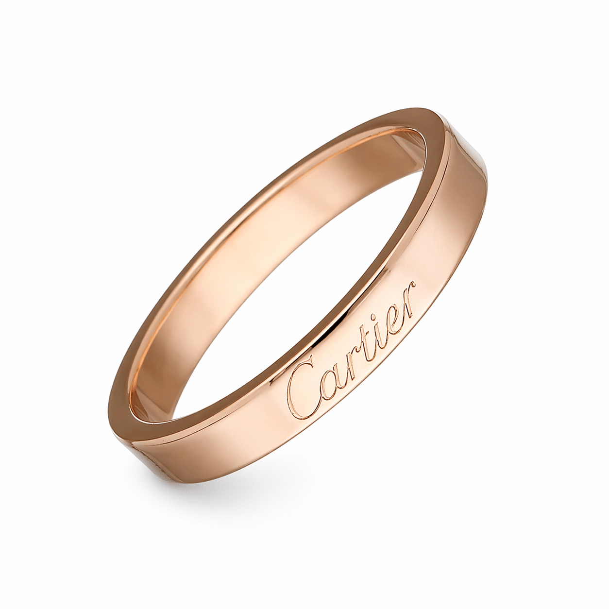 Cartier Ring C de Cartier Trauring Rosegold 750 Größe 55