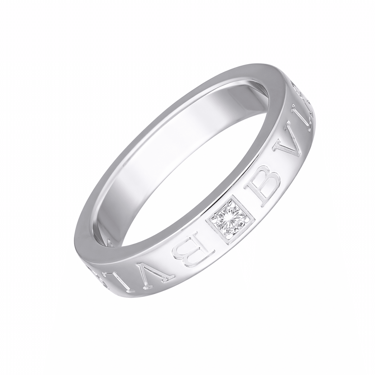 Bulgari B.zero1 Ring Essential Weißgold 750 Größe 54