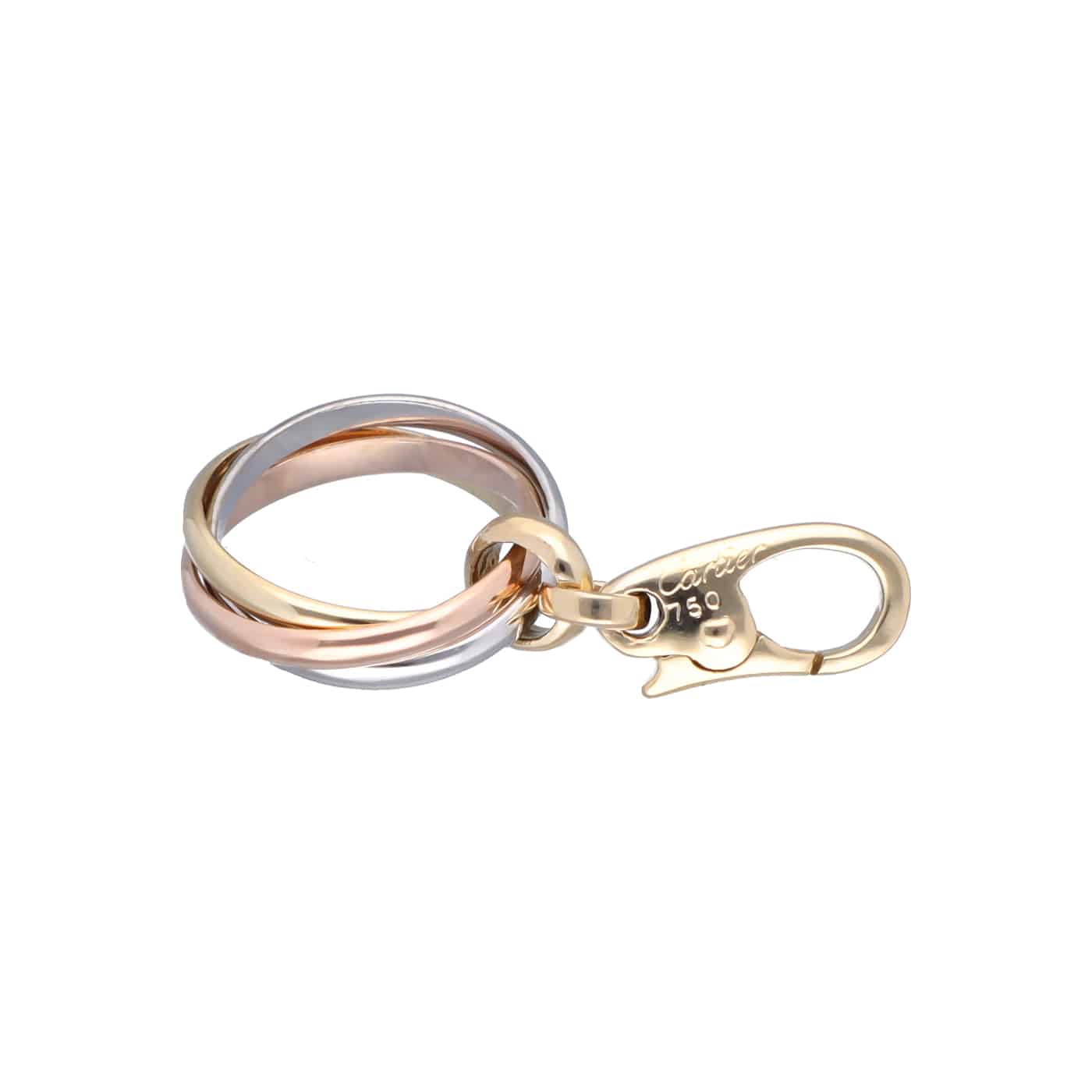 Cartier Trinity Anhänger Charm aus Gelb-, Rosé- und Weißgold 750 – Ansicht 1
