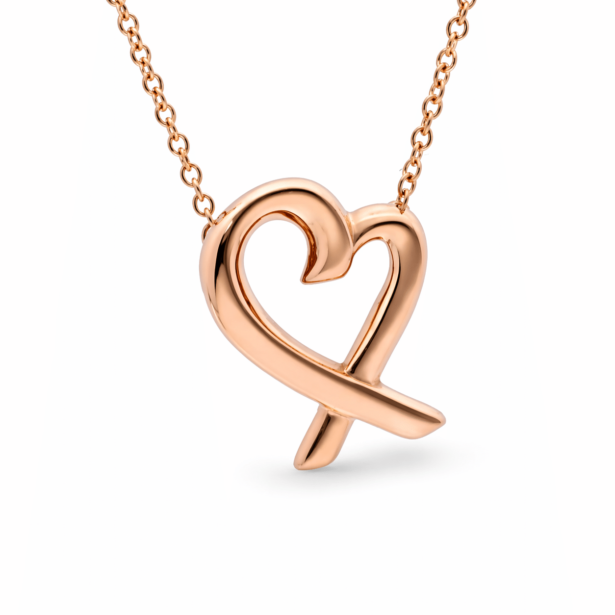 Tiffany & Co. Loving Heart Anhänger Halskette Rosegold 750