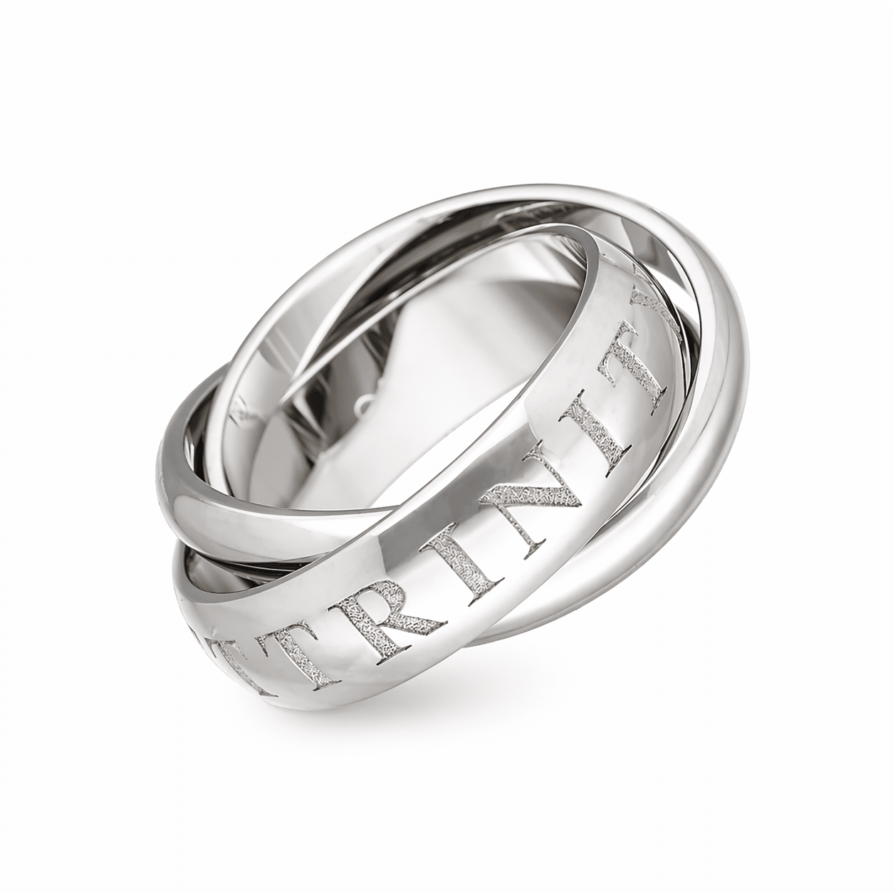 Cartier Trinity 1998 limitierter Weihnachtsring Weißgold 750 Größe 50