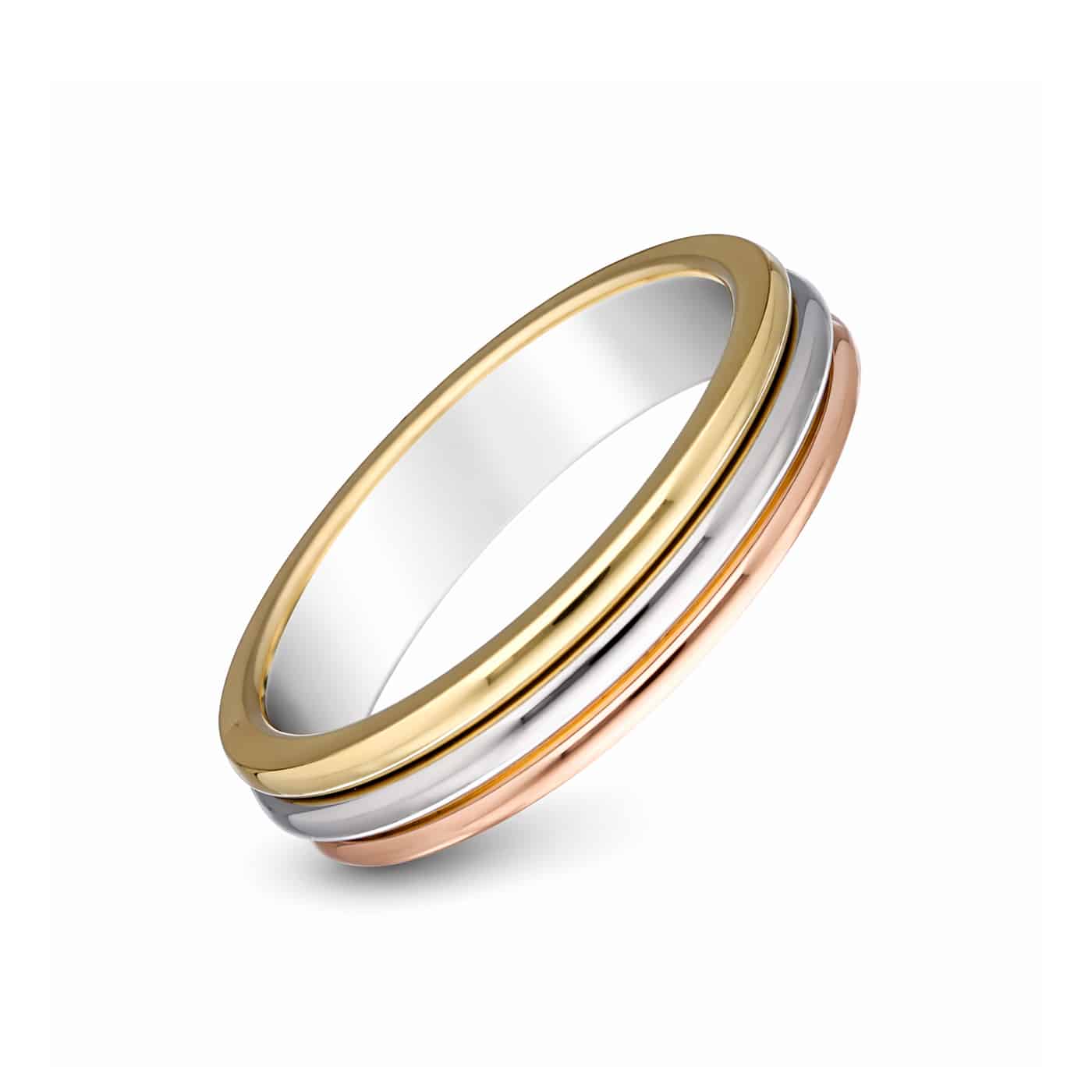 Cartier Vendome Tricolor Ring Größe 49
