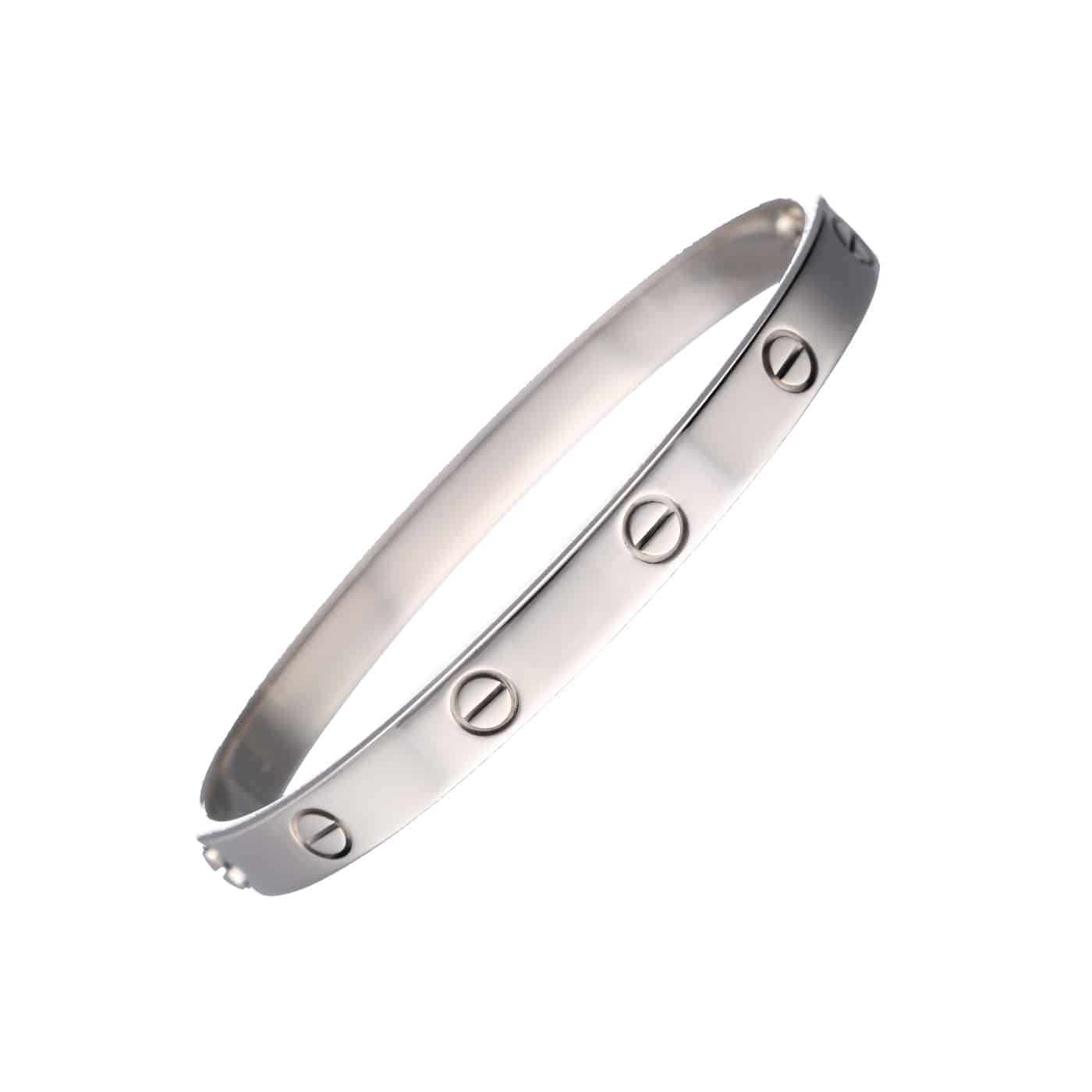 Cartier Love Armreif Weißgold 750 Größe 18 – Ansicht 1