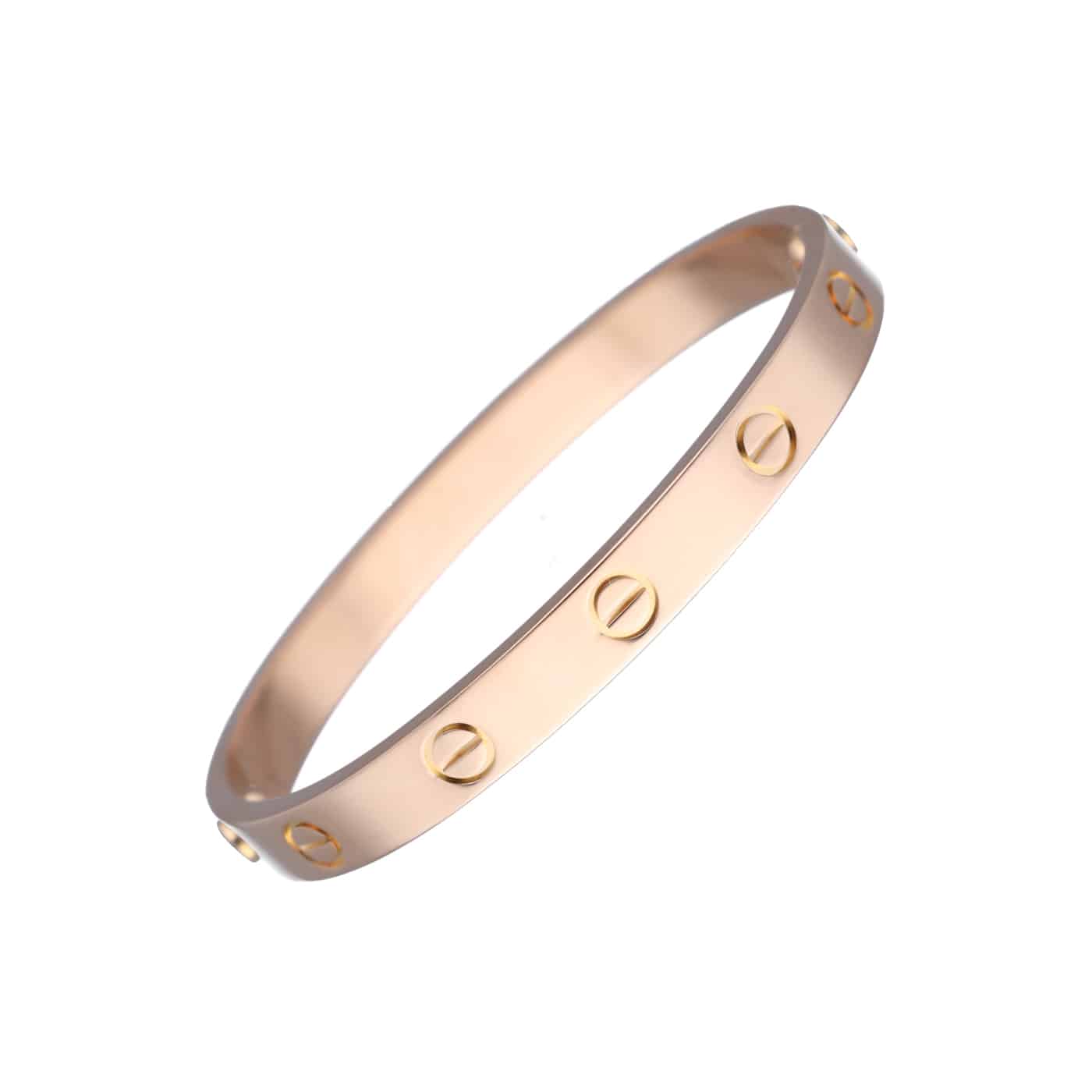 Cartier Love Armreif Roségold 750 Größe 16 – Ansicht 1