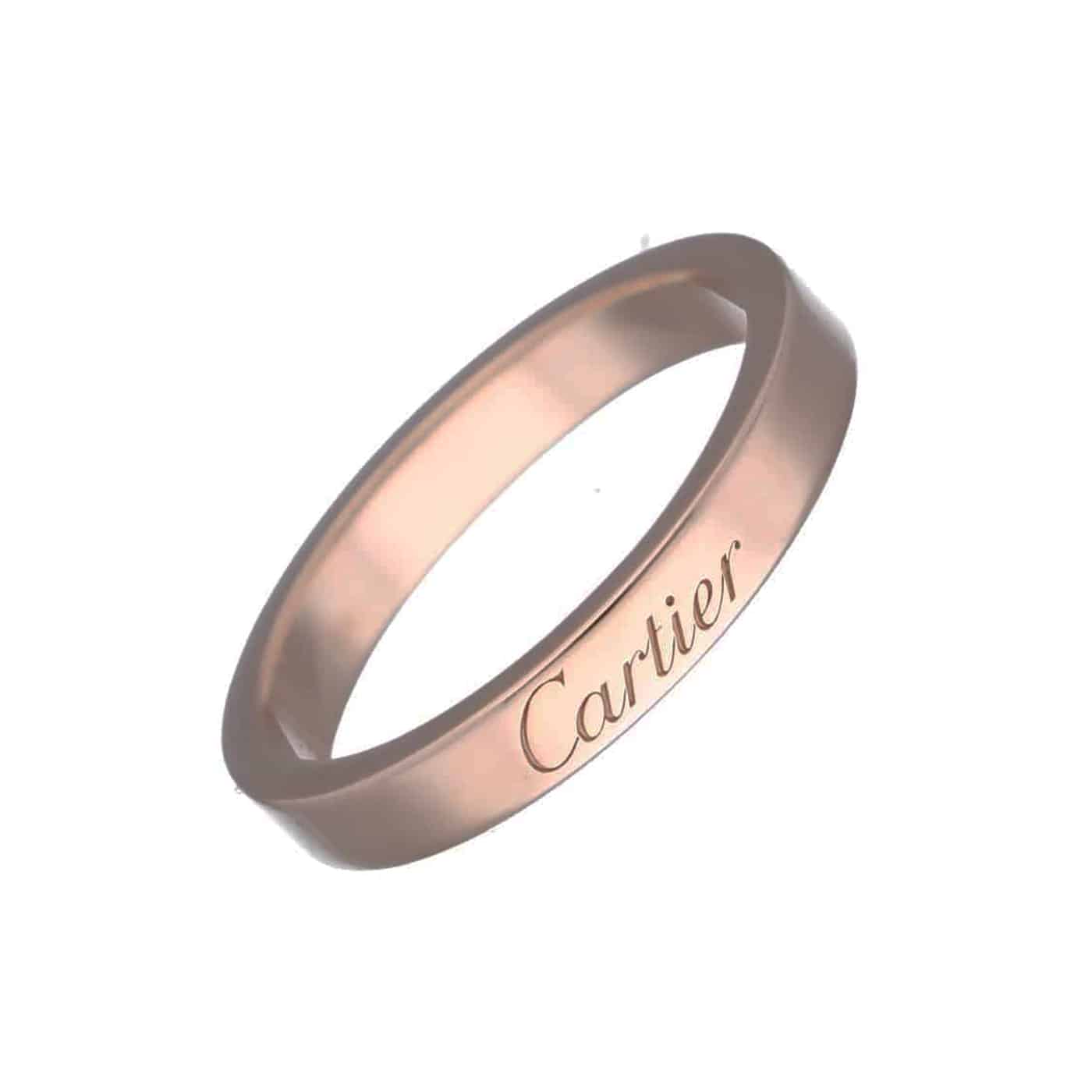 C de Cartier Ring Größe 52 Rosegold 750