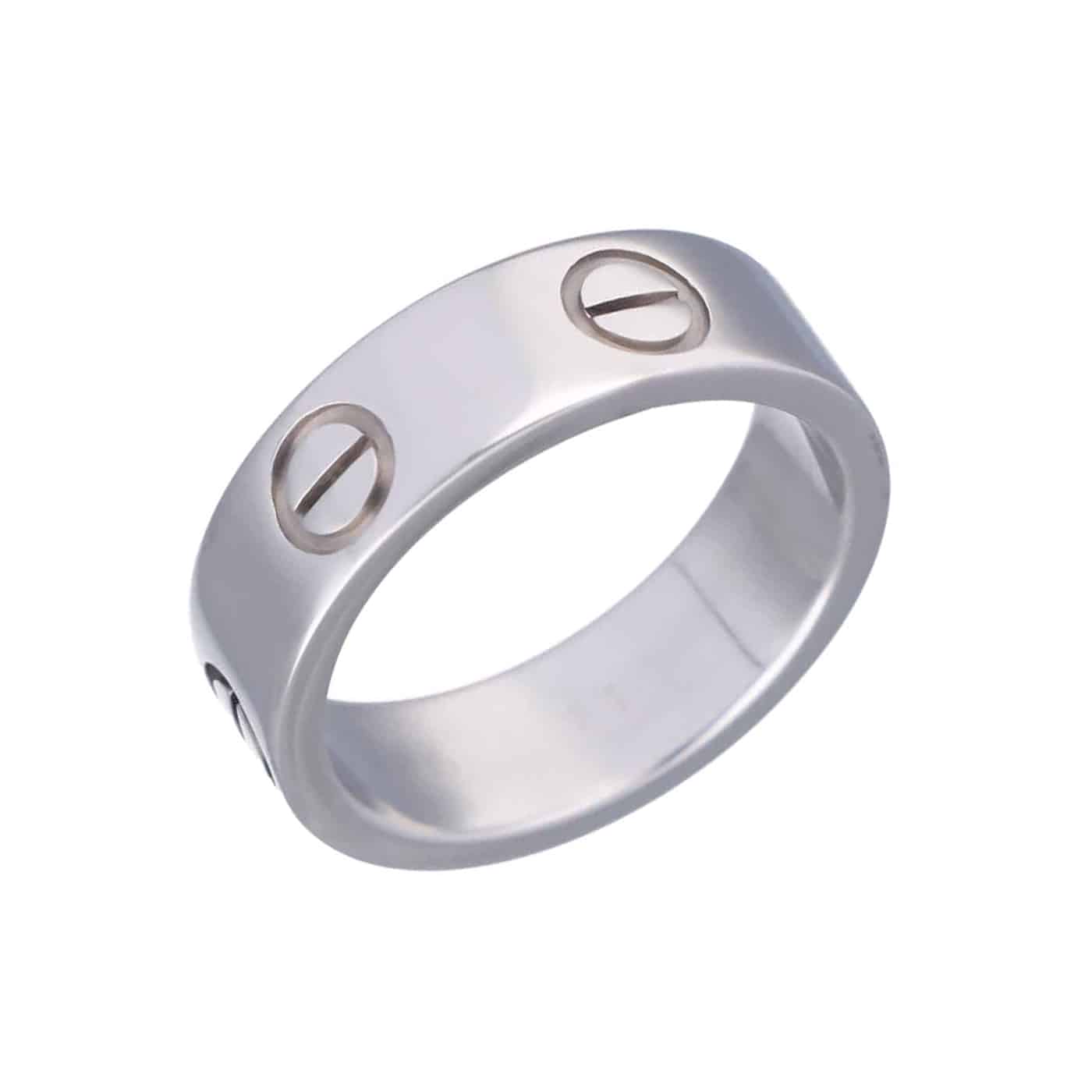 Cartier Love Ring Größe 51 Weißgold 750