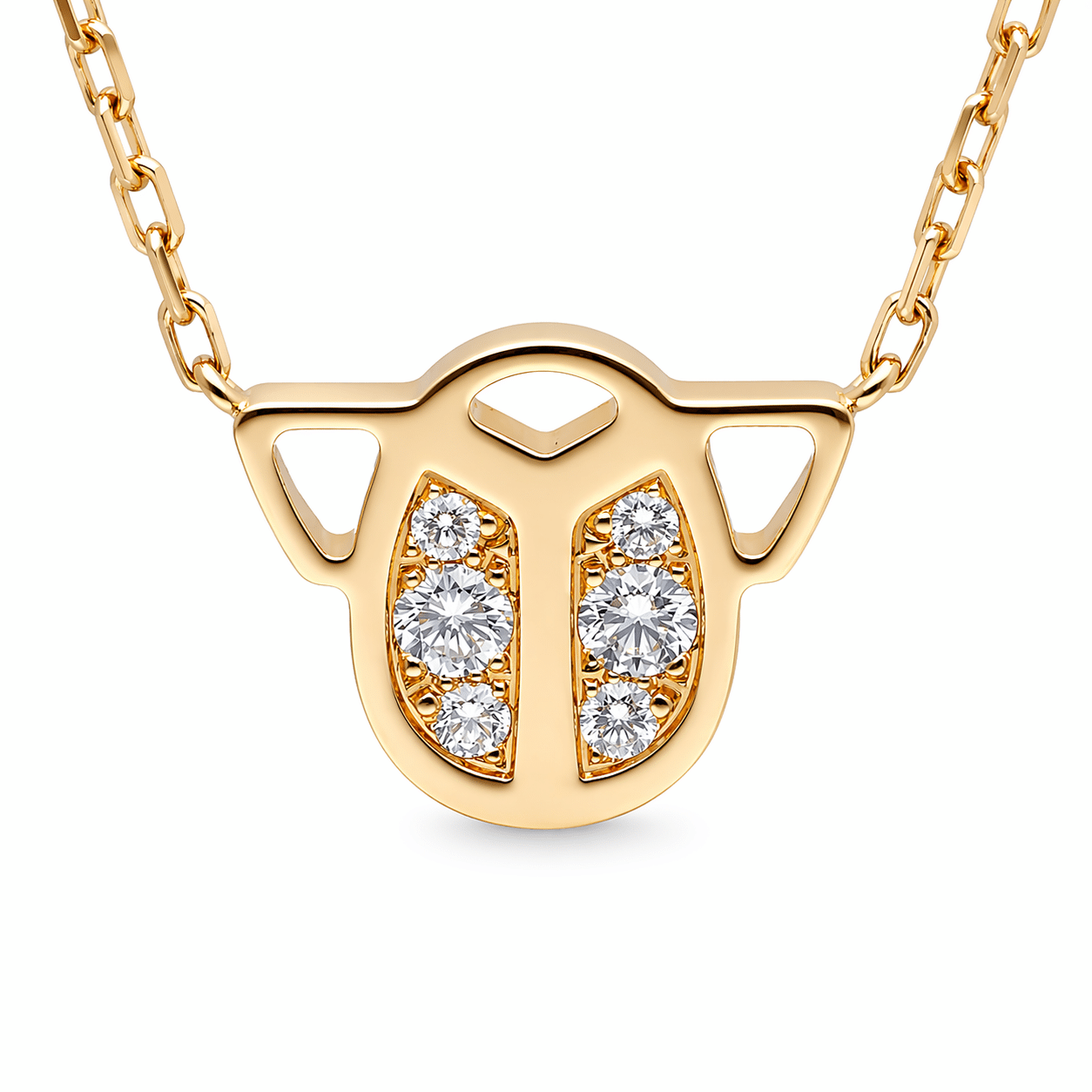 Cartier Halskette Skarabäus Gelbgold 750 Diamanten