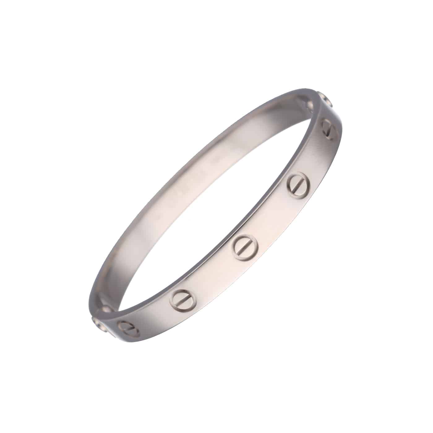 Cartier Love Armreif Weißgold 750 Größe 16 – Ansicht 1