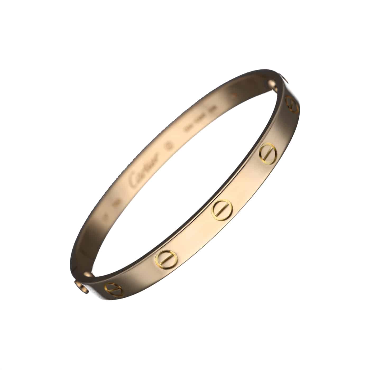 Cartier LOVE Armreif, klassisches Modell Größe 17 Gelbgold 750