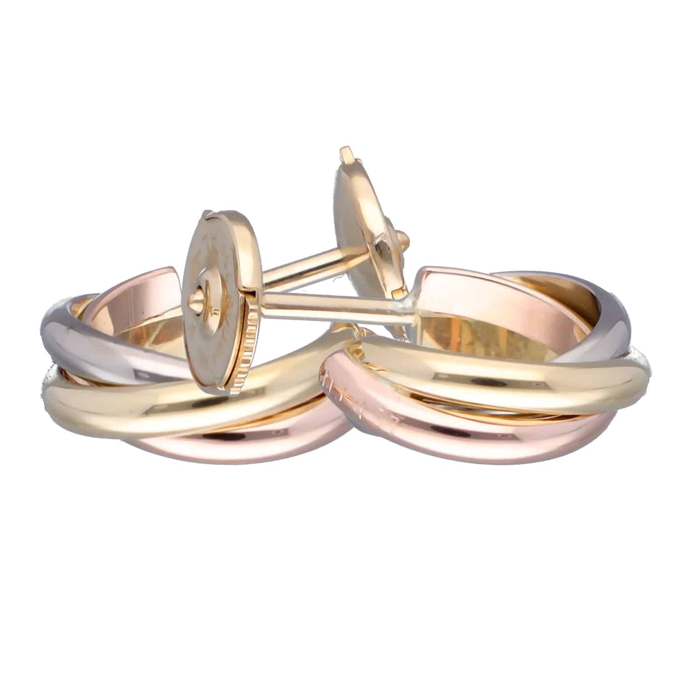 Cartier Trinity Ohrringe kleines Modell Gold 750