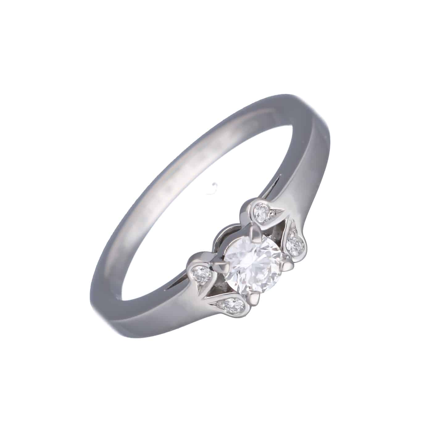 CARTIER BALLERINE Ring Größe 53 0.23 ct VS1 Diamant Platin 950