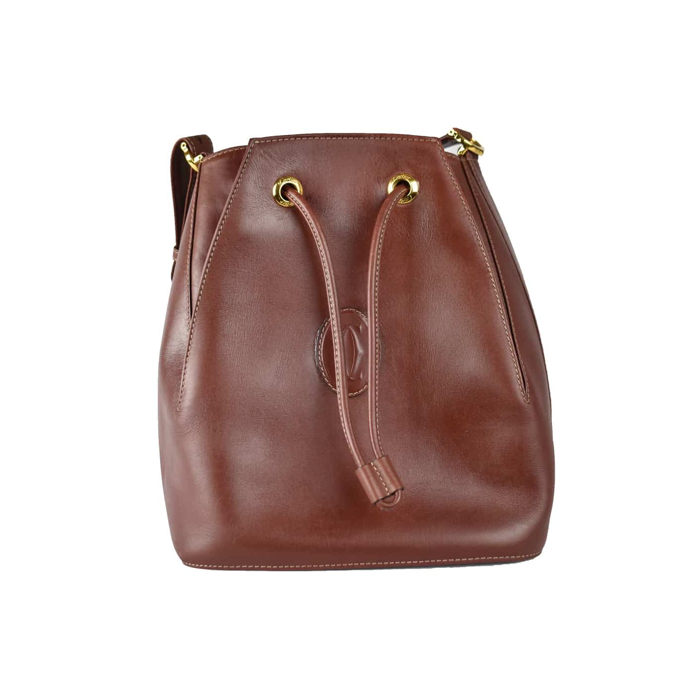 Cartier Must Line Schultertasche Bordeaux