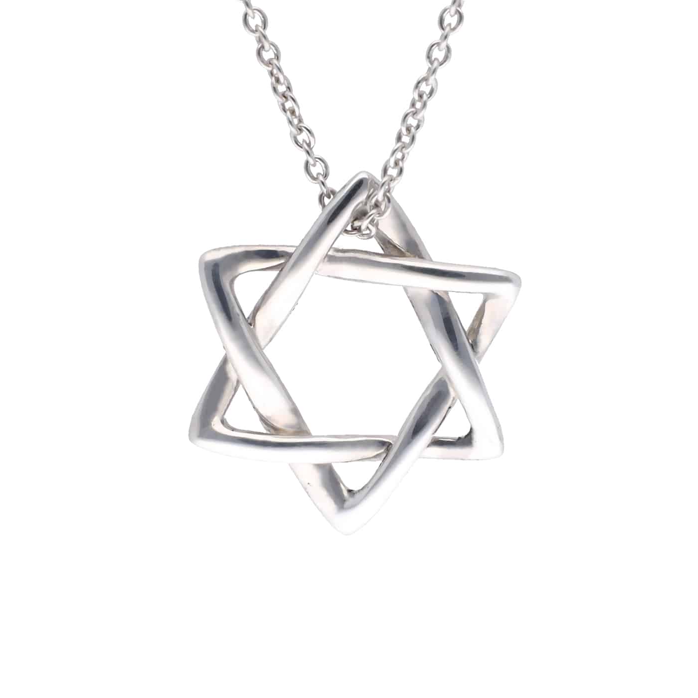 Tiffany & Co. Davidstern-Anhänger Halskette 925 Silber