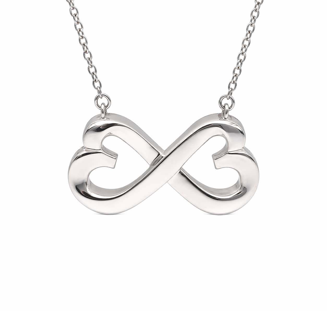 Tiffany & Co. Doppelherz Halskette Silber 925