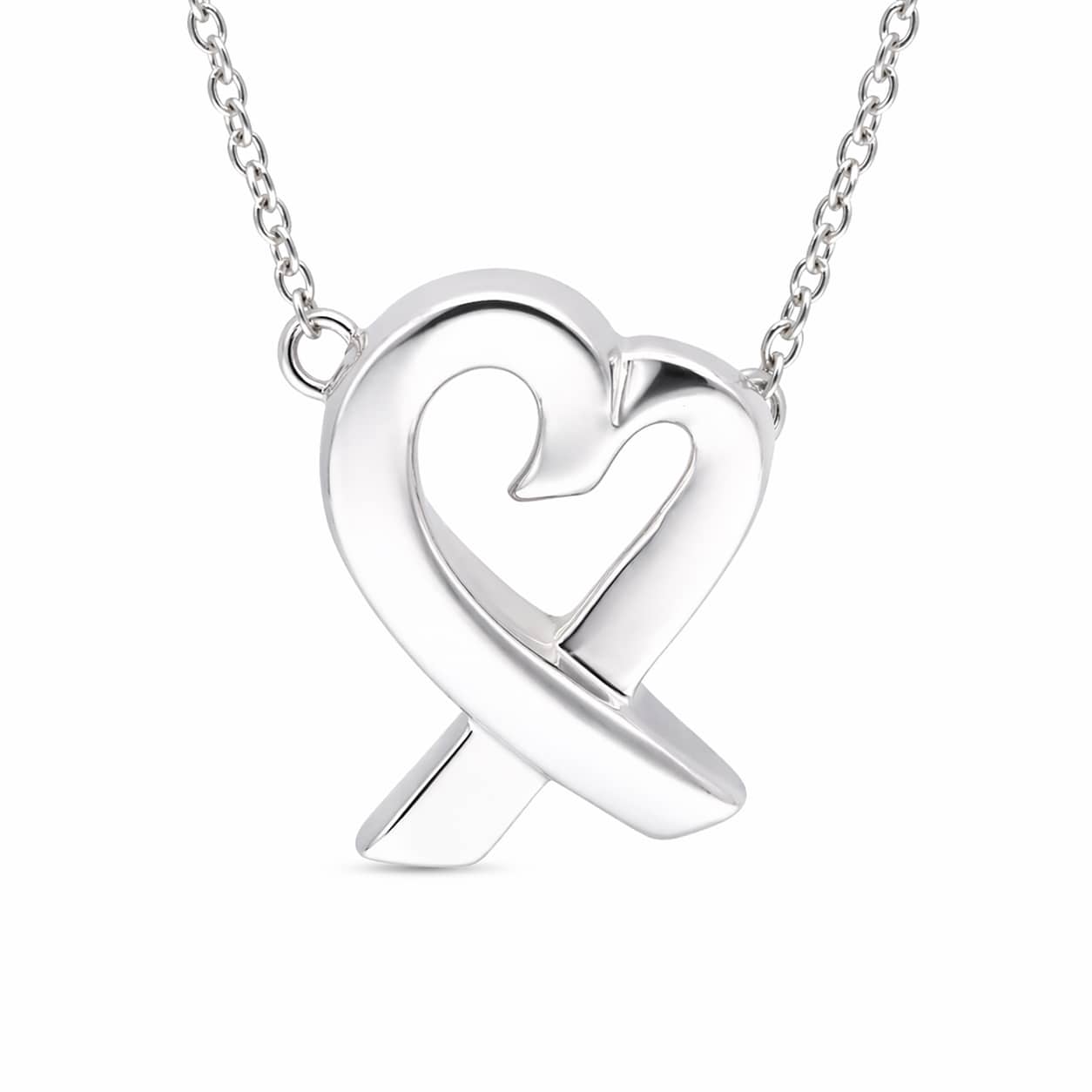 Tiffany & Co. Loving Heart Anhänger Kette Silber 925