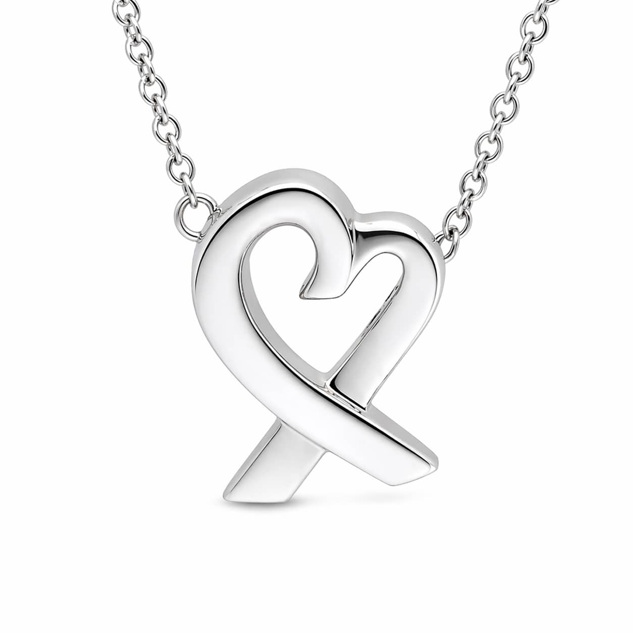 Tiffany & Co. Loving Heart Anhänger Kette Silber 925
