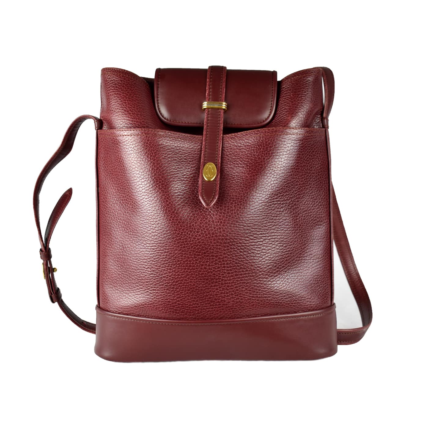 Cartier Must Line Schultertasche Bordeaux