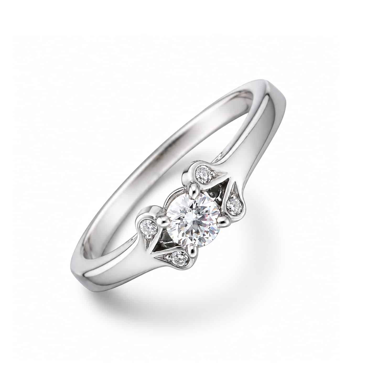 CARTIER BALLERINE Ring Größe 50 0.23 ct VS1 Diamant Platin 950