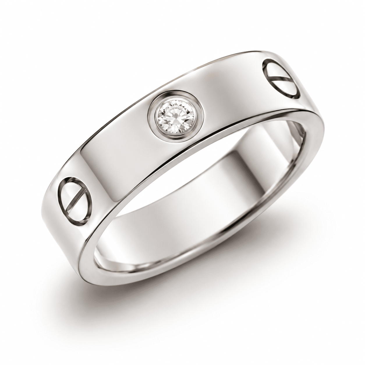 Cartier LOVE Ring 1 Diamant Platin 950 Größe 51