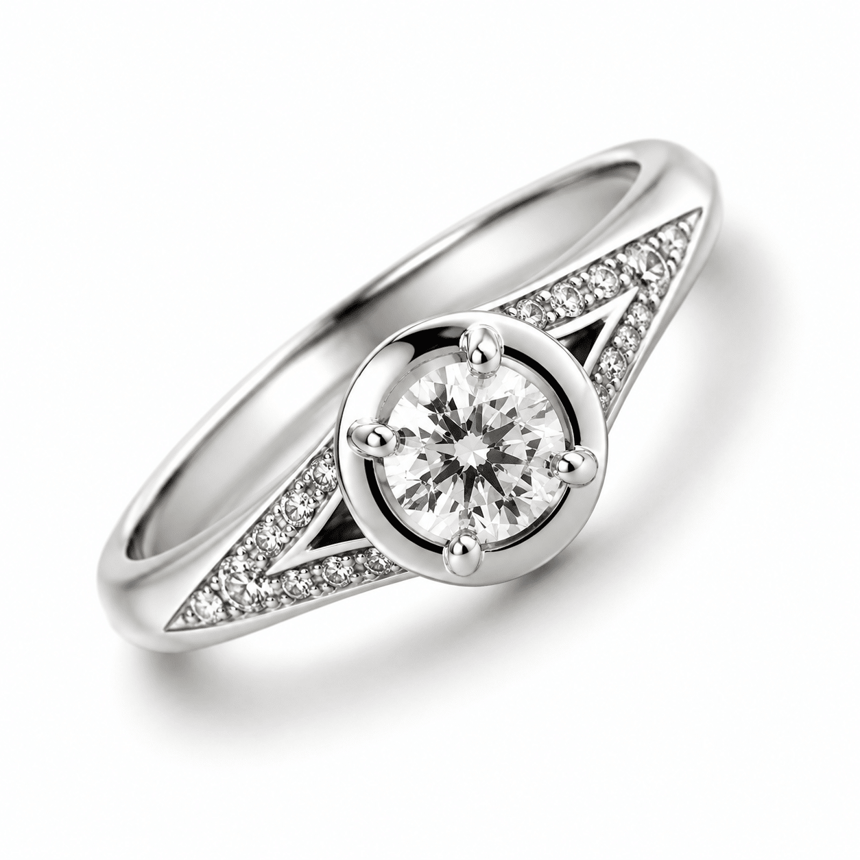 Bulgari Incontro d’Amore Ring Größe 58 0,40 ct H VS1 Platin 950