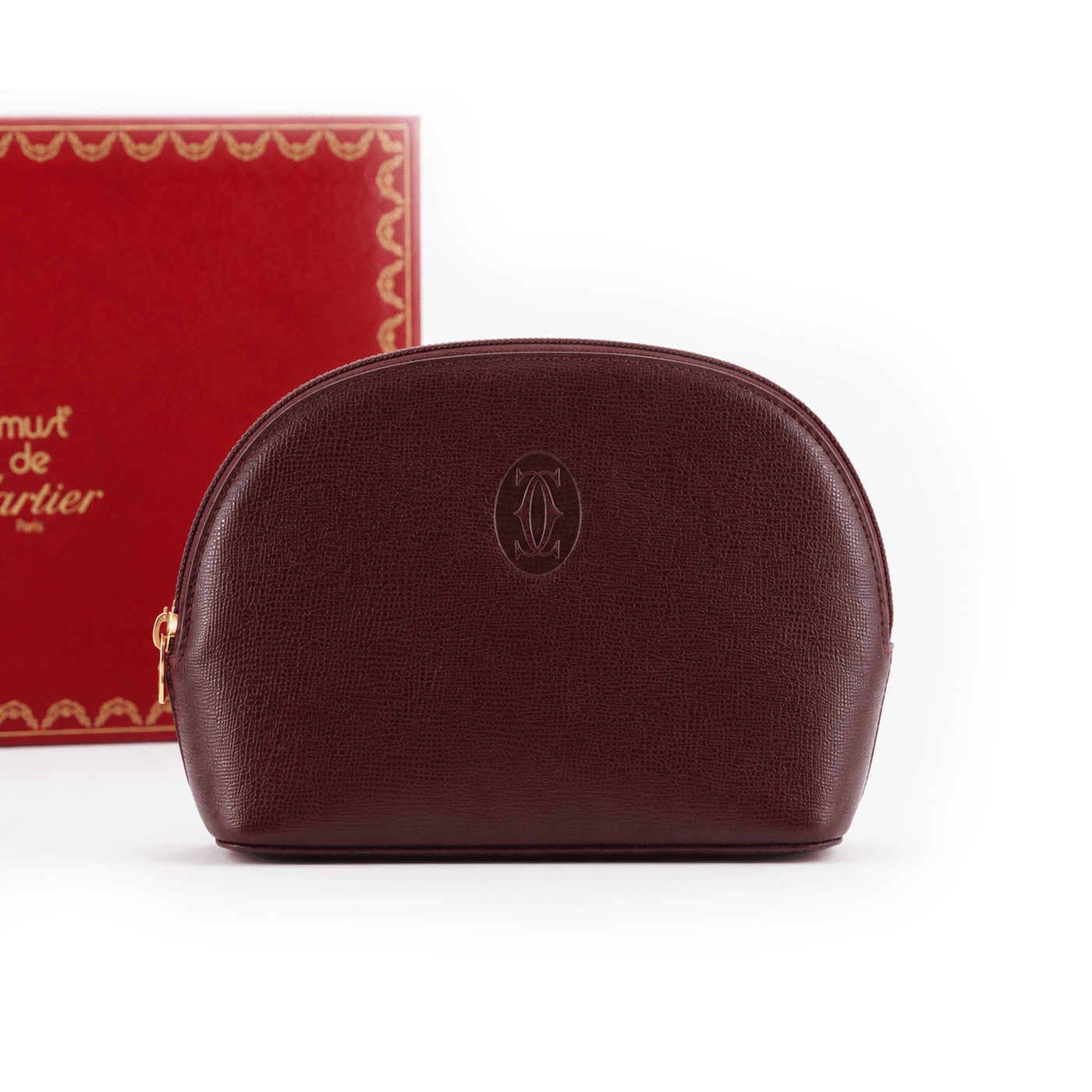 Cartier Mastline Bordeaux Mini Makeup Tasche