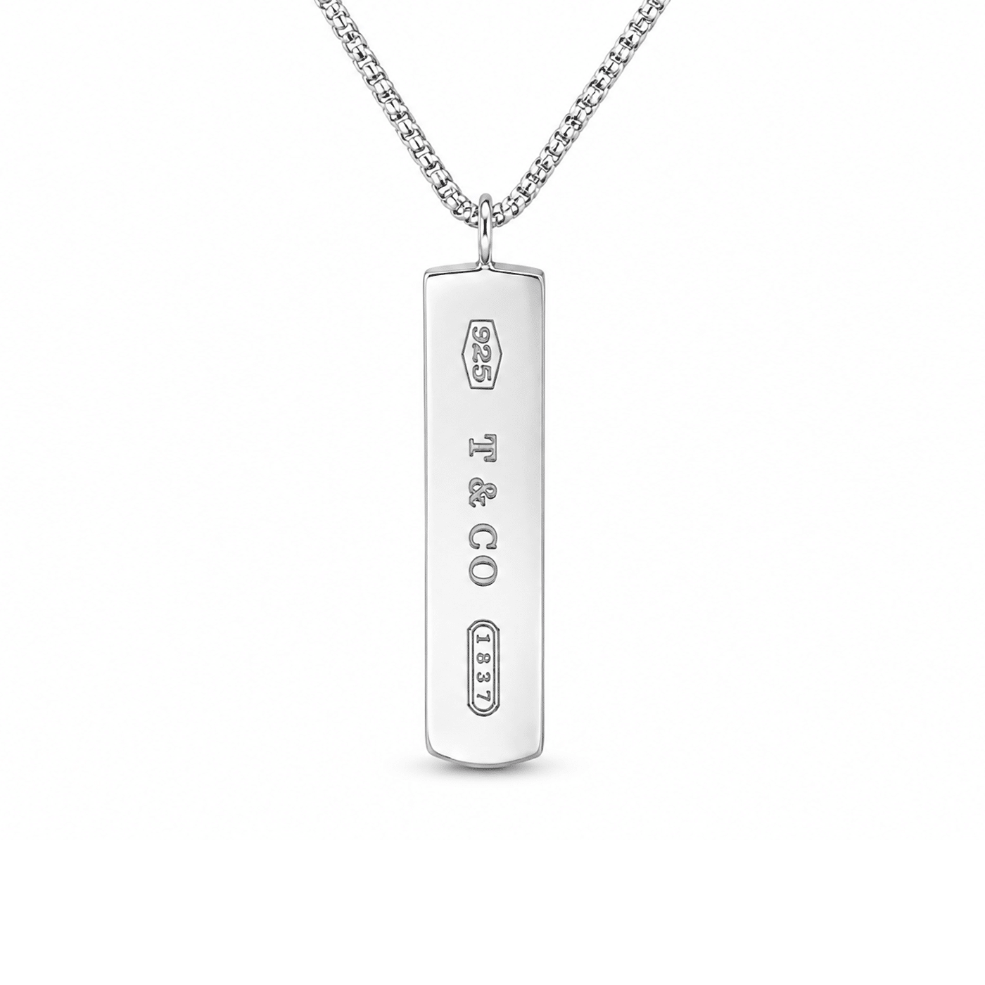 Tiffany & Co. 1837 Bar Halskette 925 Silber