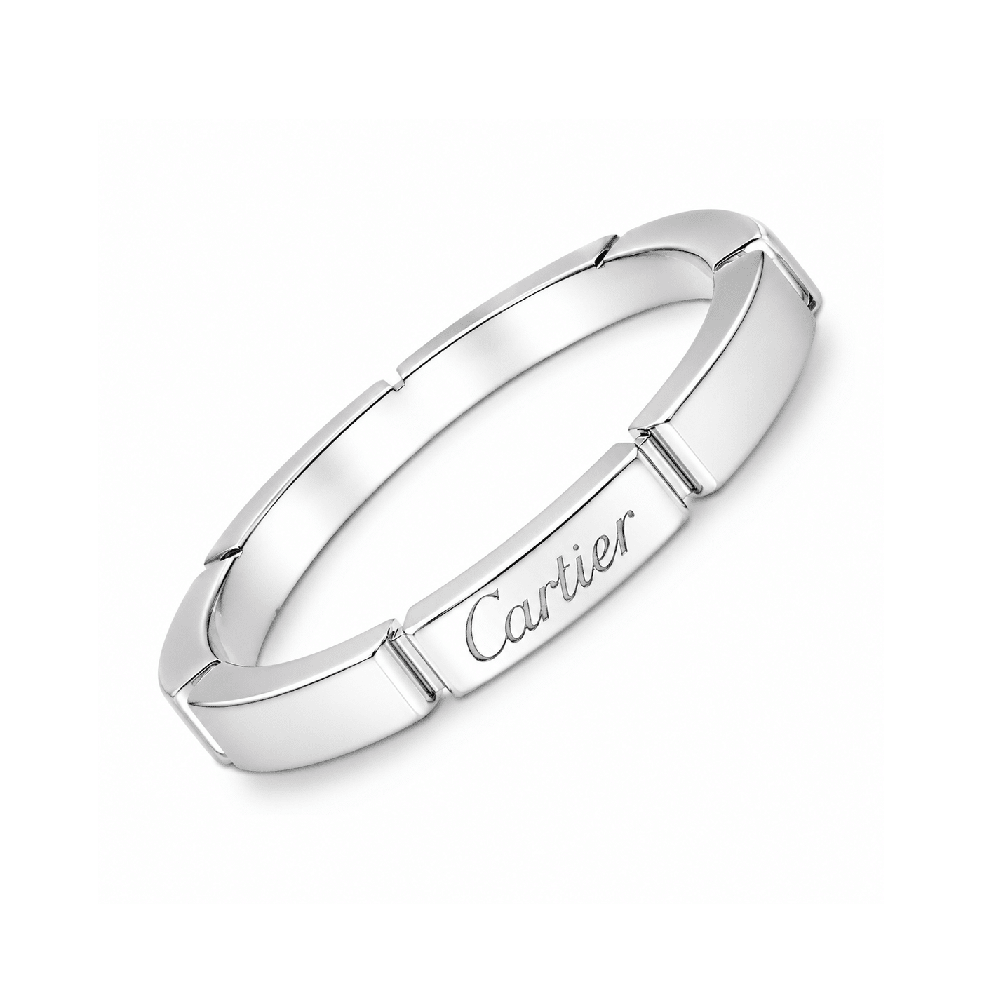 Cartier Ring Maillon Panther Größe 56 Weißgold 750
