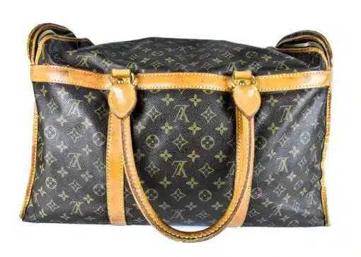 Louis Vuitton Sac Chien vor der Reinigung – Henkel im Detail, ungereinigt