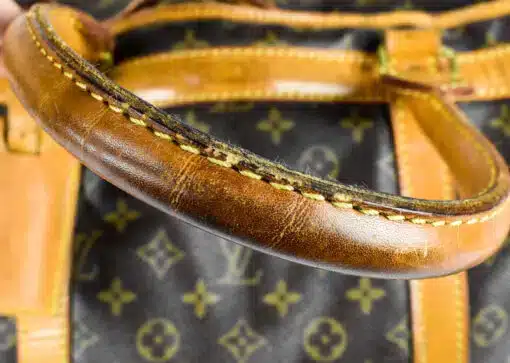 Louis Vuitton Sac Chien vor der Reinigung – mit Anhänger
