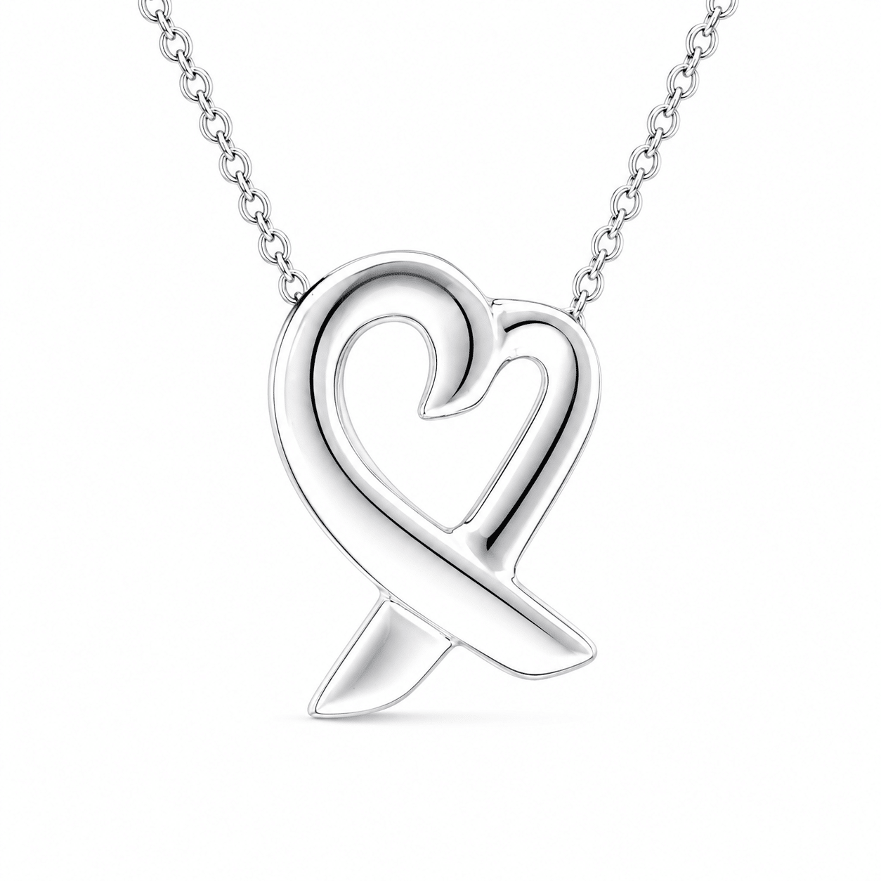 Tiffany & Co. Loving Heart Anhänger Small Kette Silber 925