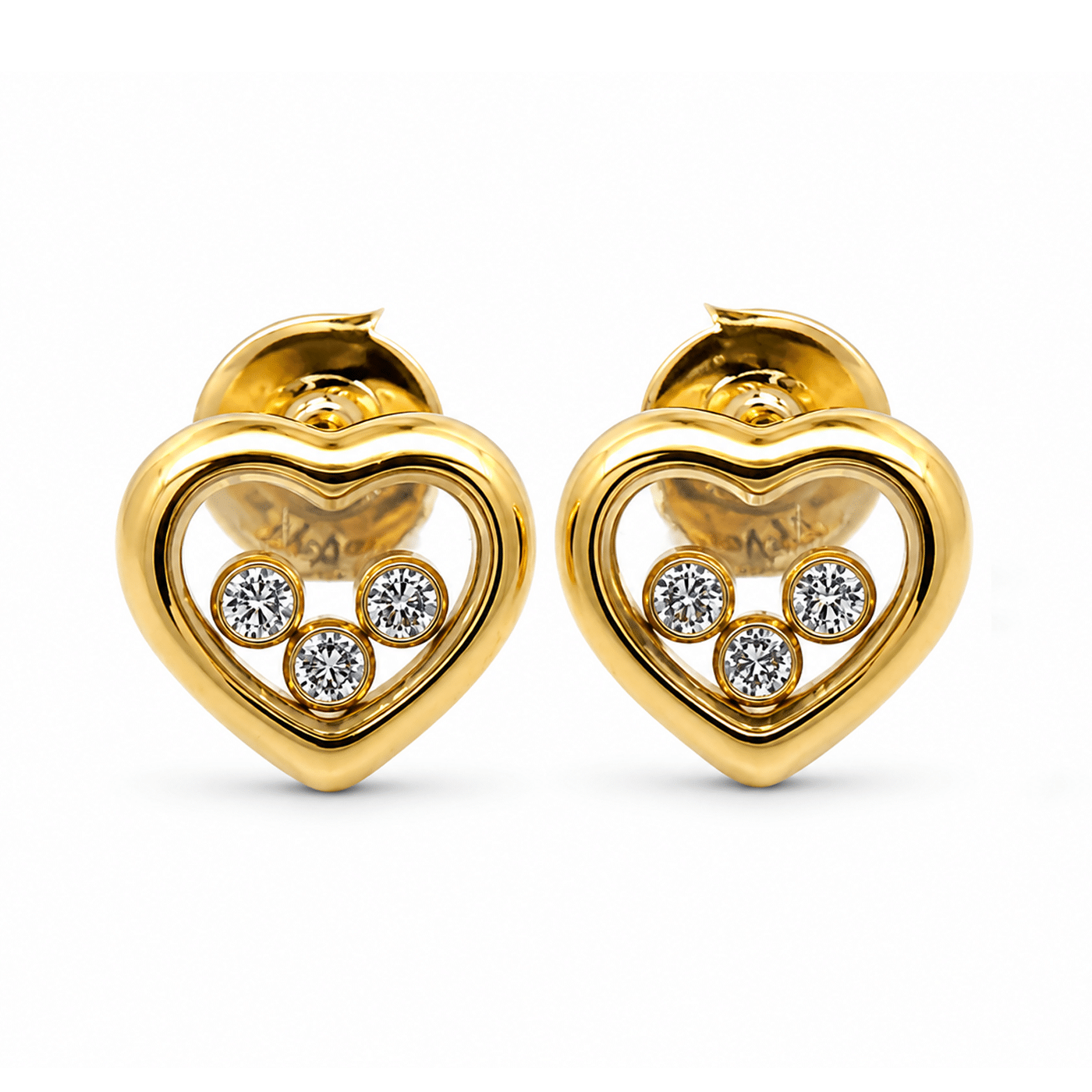 Chopard Happy Diamonds Icons Ohrringe Gelbgold 750