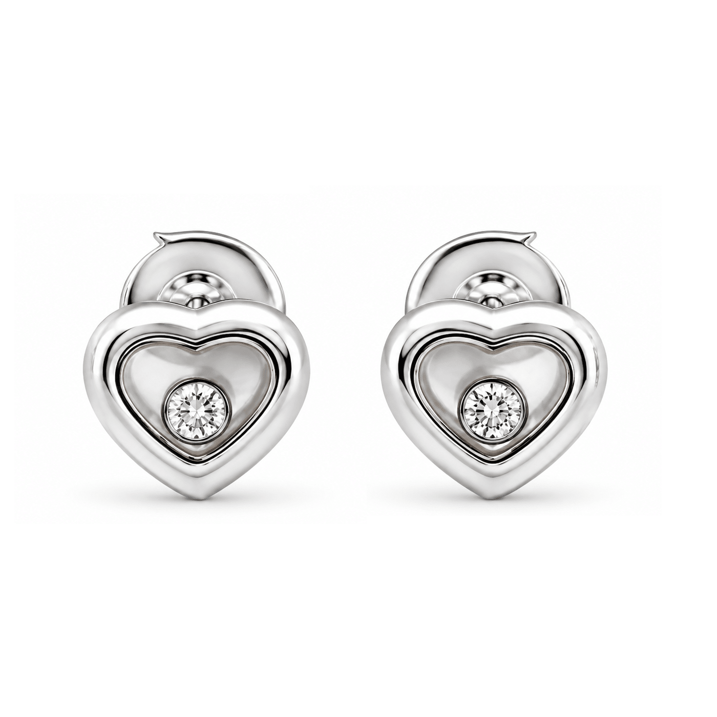 Chopard Happy Diamonds Icons Ohrringe Weißgold 750