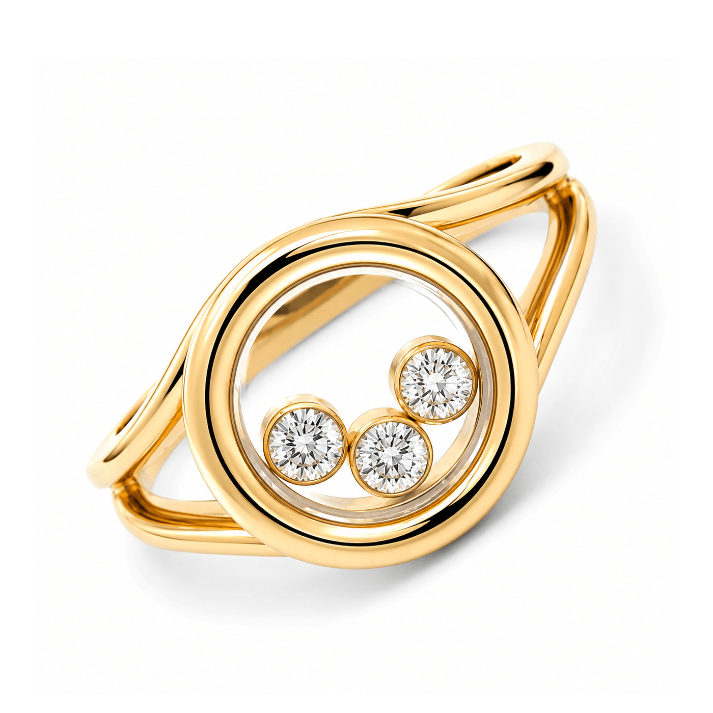 Chopard Happy Diamonds Icons Ring Größe 51 Gelbgold 750