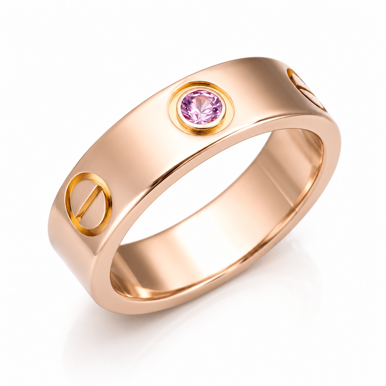 Cartier Love Ring Rosegold 750 Saphir Größe 49