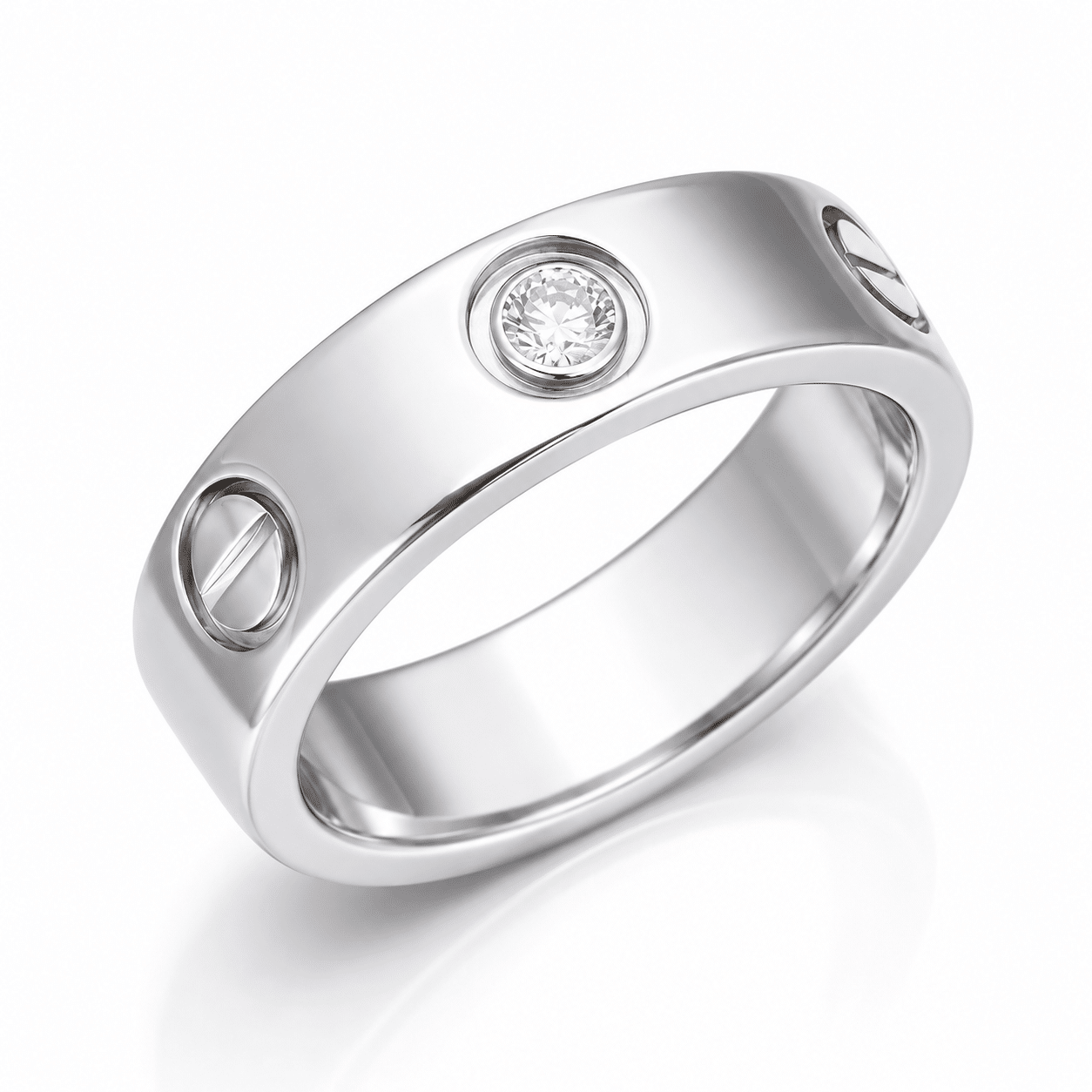 Cartier LOVE Ring 1 Diamant Platin 950 Größe 50
