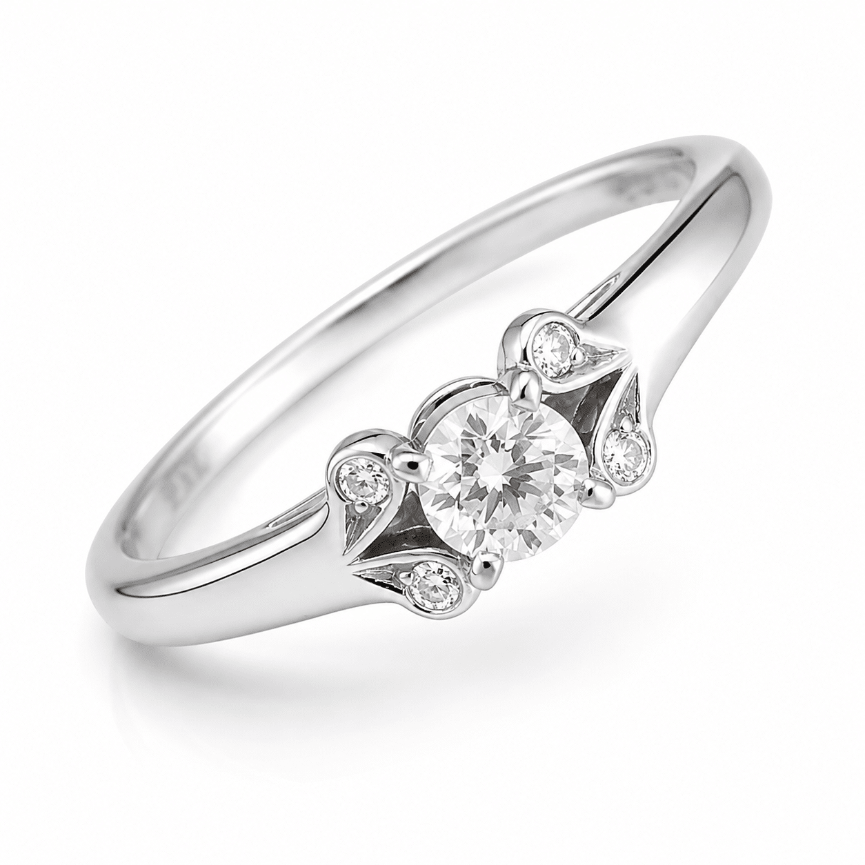 CARTIER BALLERINE Ring Größe 50 0.25 ct VS1 E Diamant Platin 950