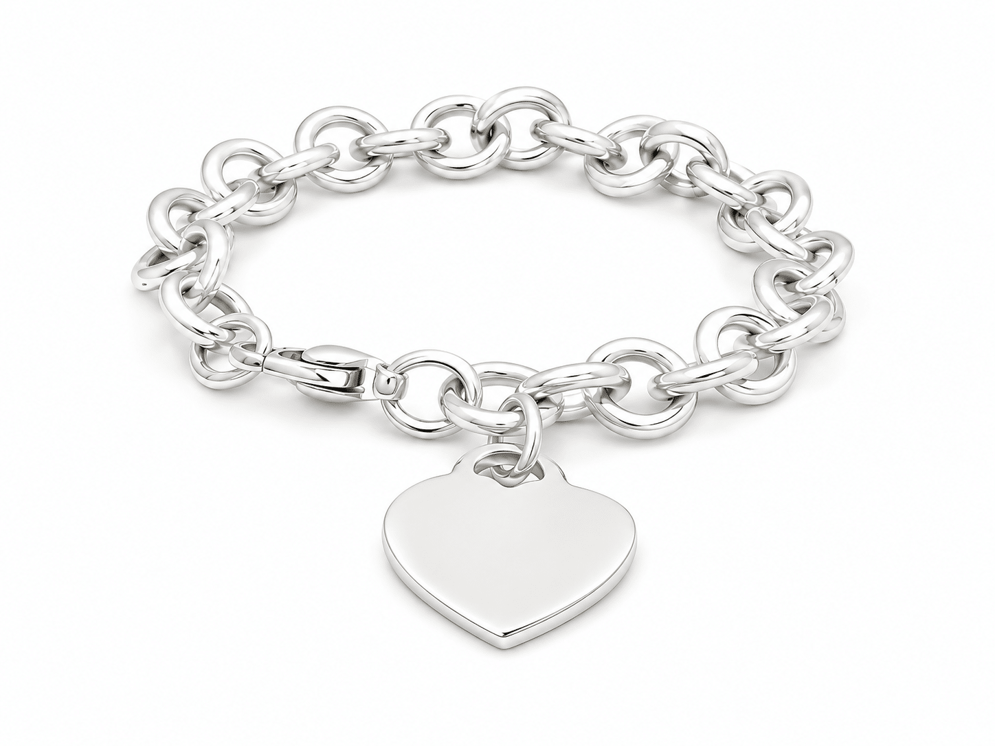 Return to Tiffany Armband aus Silber 925 mit Herzanhänger, 17,5 cm