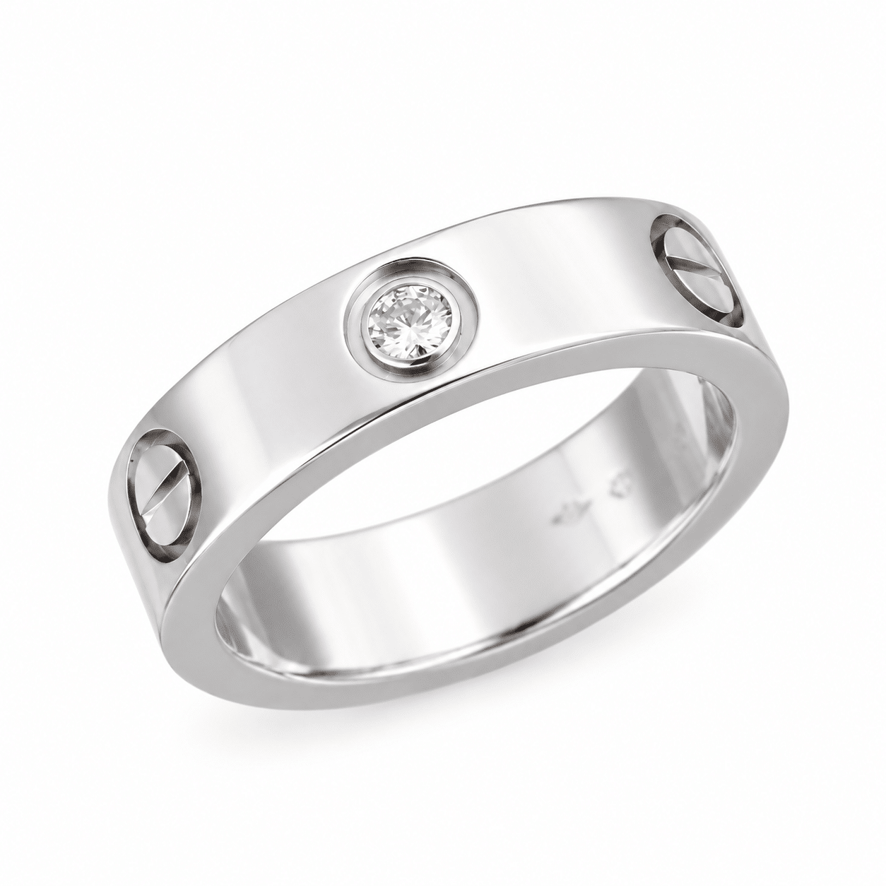 Cartier Love Ring Platin 950 Größe 53 mit Diamant