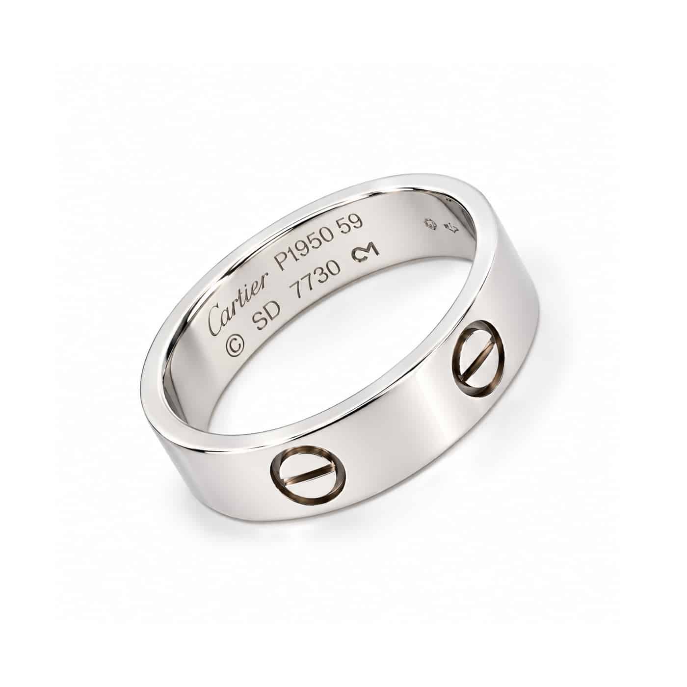 Cartier Love Ring Platin 950 Größe 59