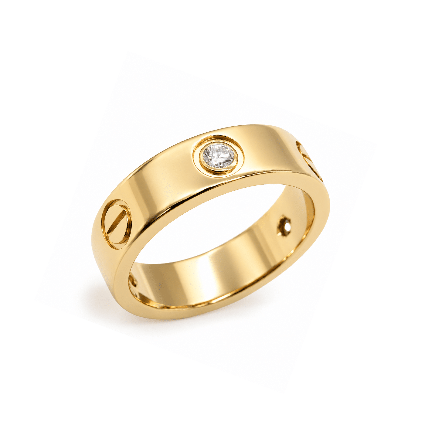 Cartier Love Ring Gelbgold 750 Größe 47 mit 3 Diamanten