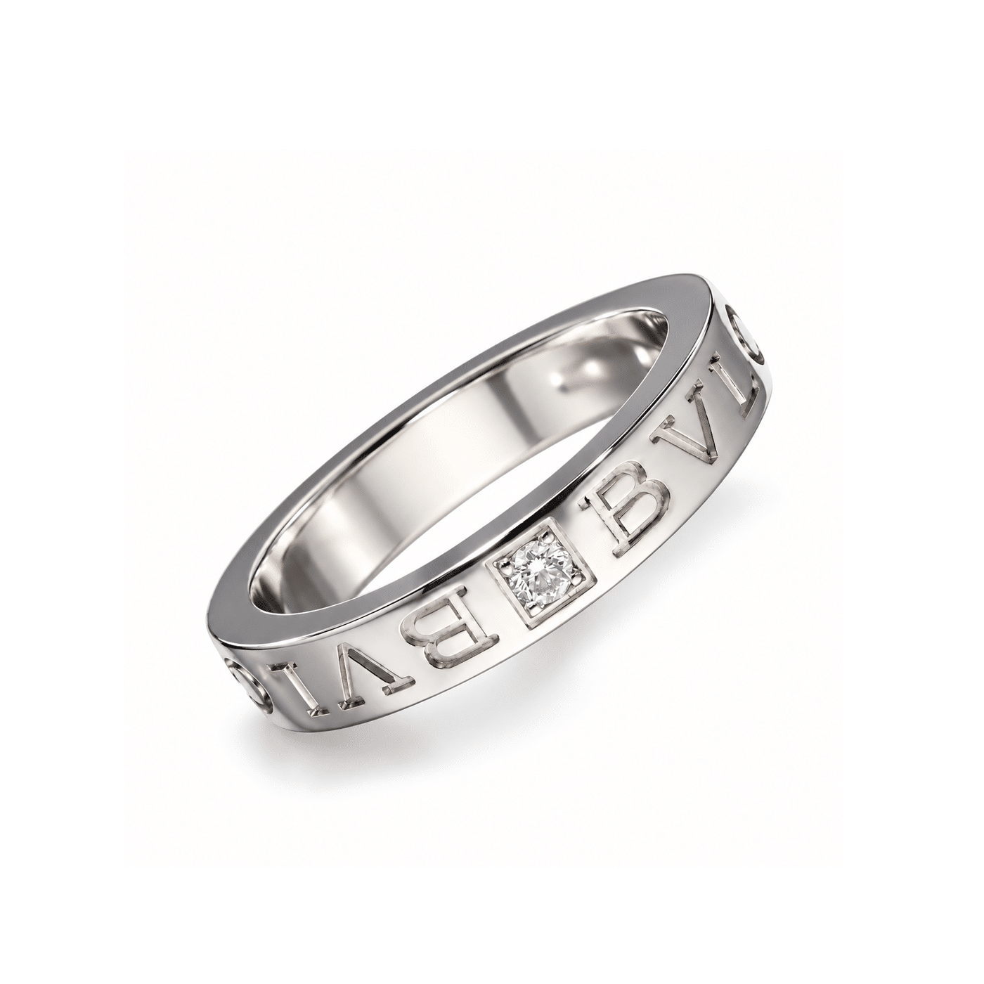 Bulgari B.zero1 Ring Essential Band-Ring Weißgold 750 Größe 52½
