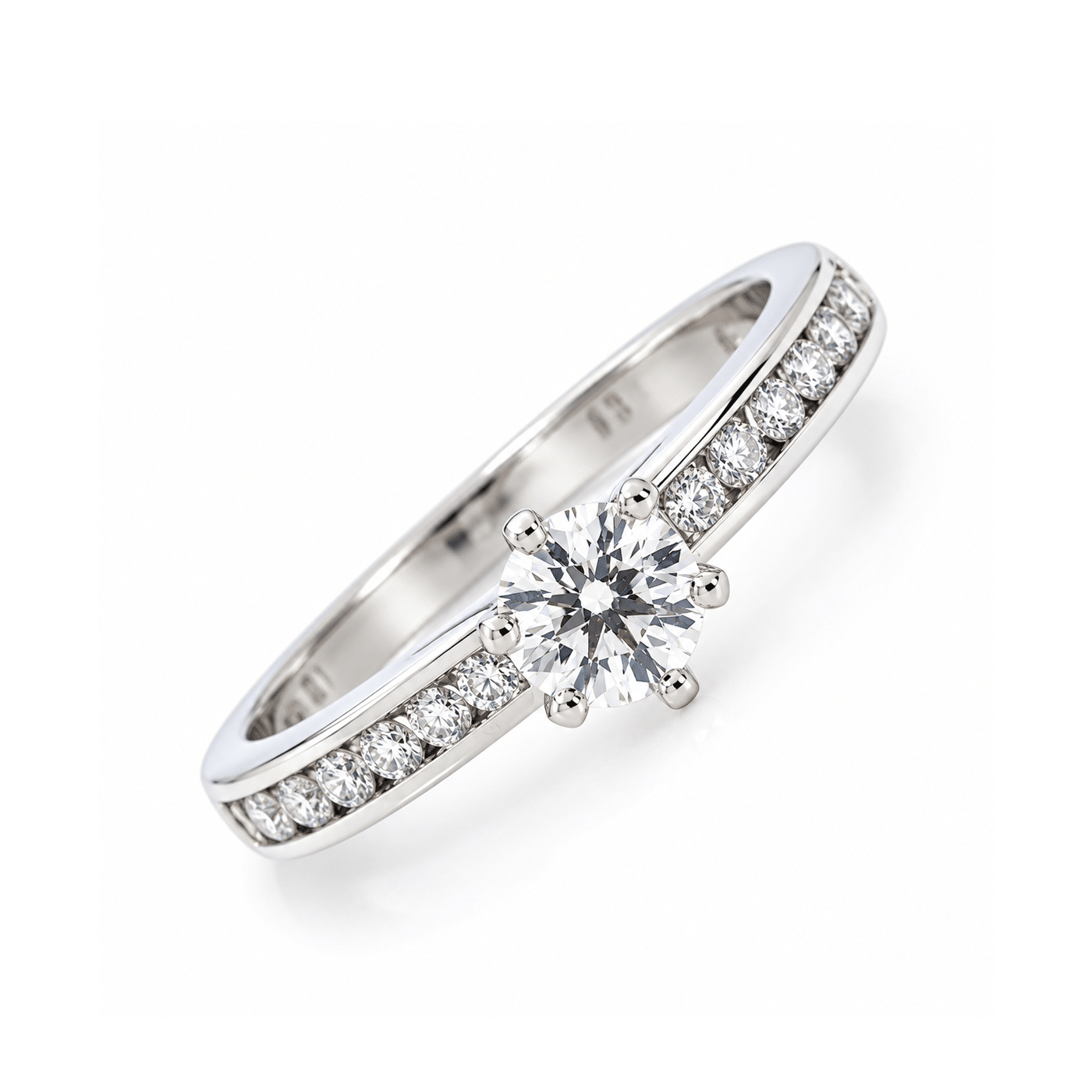 Tiffany & Co. Setting Diamant Ring Größe 51 0.45 ct VVS1 G Platin 950